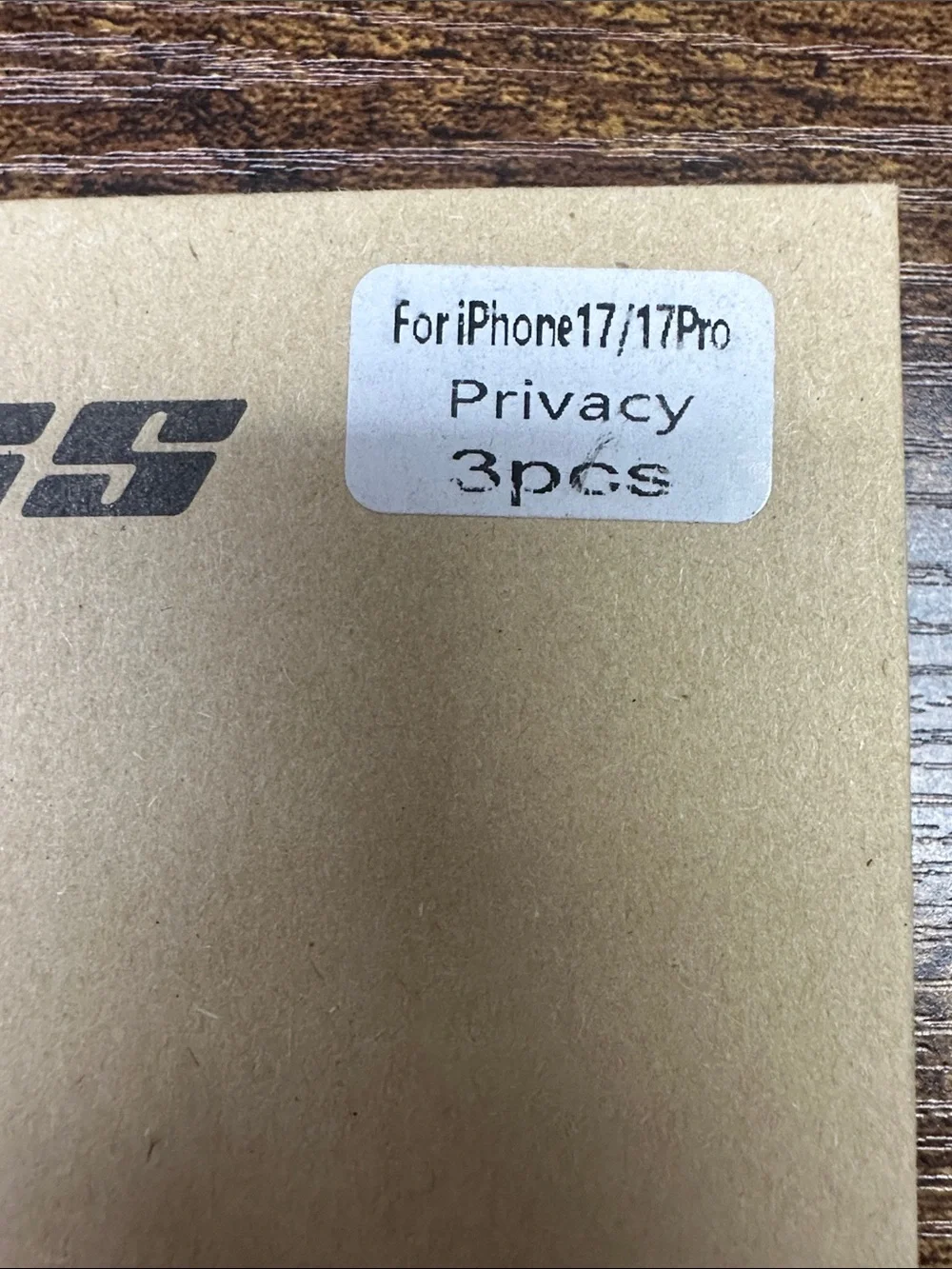 Tempered Glass Screen Protector IPHONE 17/17 pro